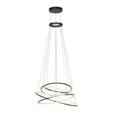 Neuhaus PURE Hanglamp E-Flying Rings Ø 110 cm vide donker grijs