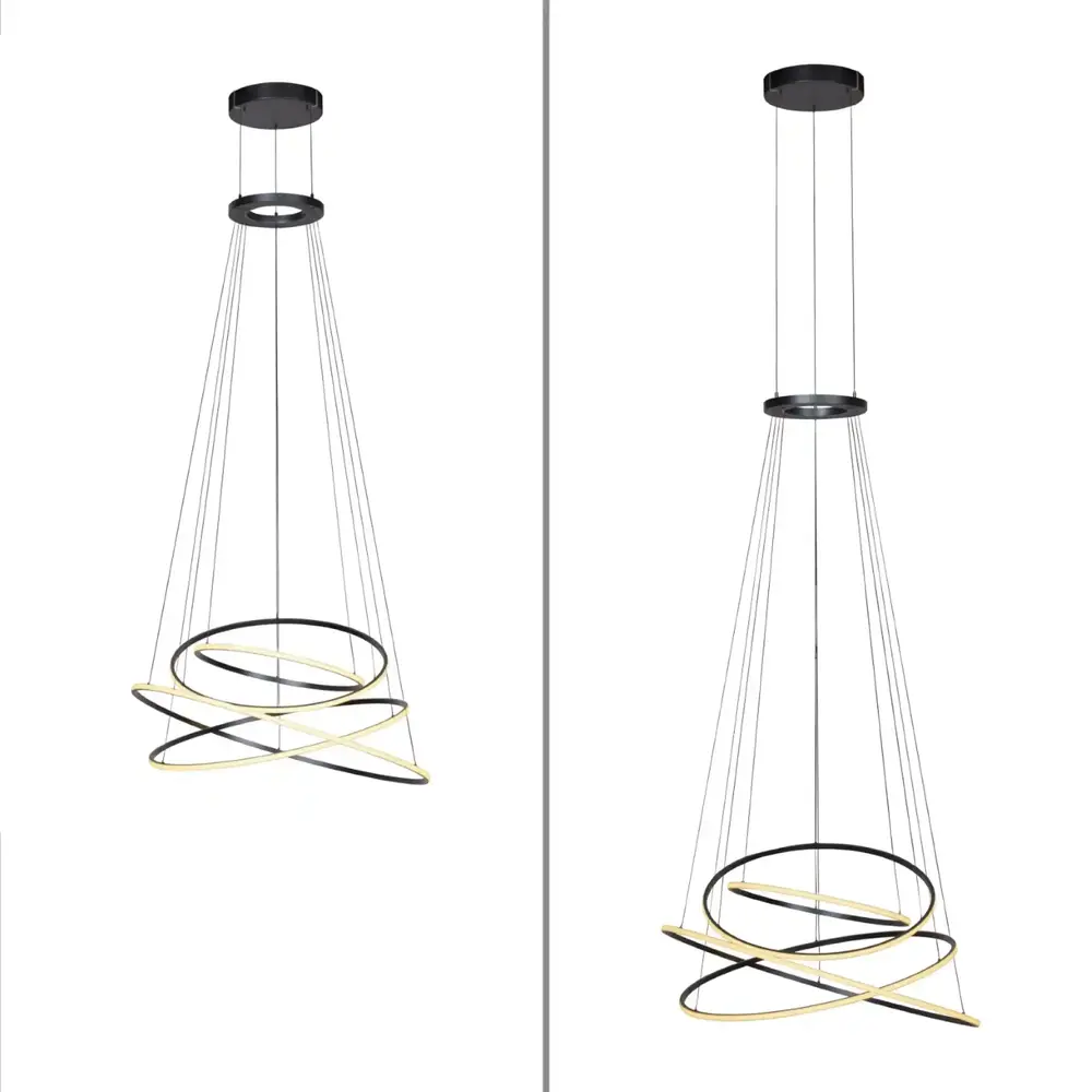 Neuhaus PURE Hanglamp E-Flying Rings Ø 110 cm vide donker grijs Neuhaus PURE Hanglamp E-Flying Rings Ø 110 cm vide donker grijs
