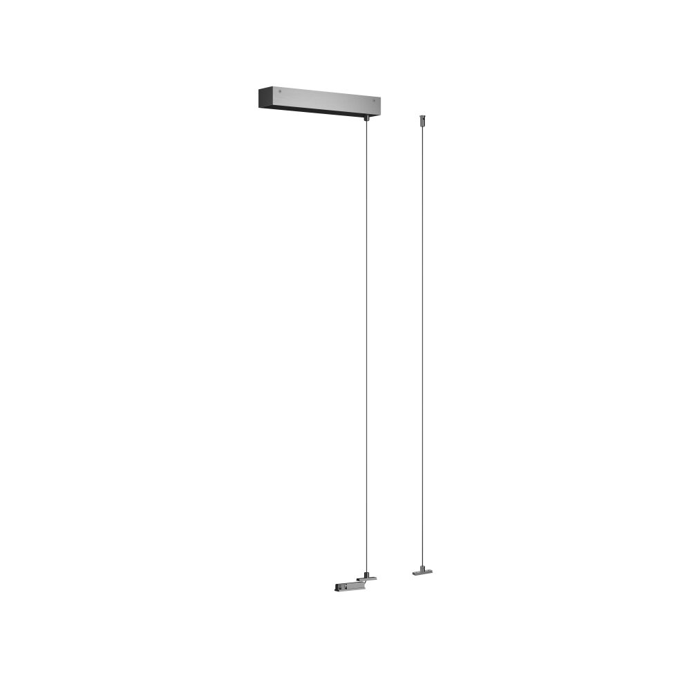 Lucide Premium LINIAL Ophanging voor opbouwdriver - 1 fase Railsysteem / Railverlichting - Smart - 48V Track - Zwart mat Chroom
