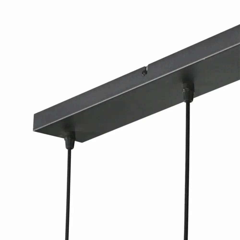 Mexlite Hanglamp HaloSwap 5 lichts L 110 cm bamboe zwart