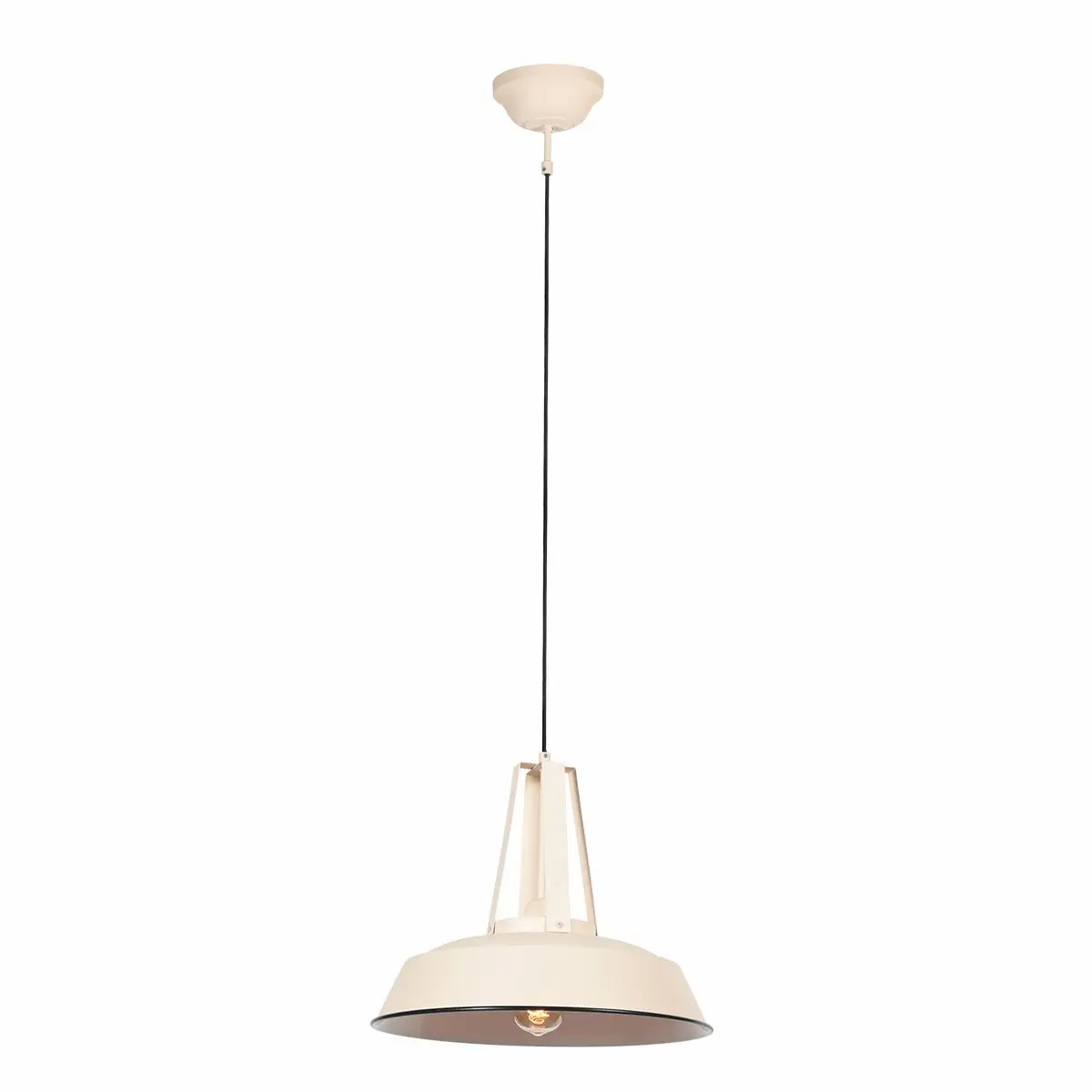 Steinhauer Hanglamp Eden Ø 45 cm creme