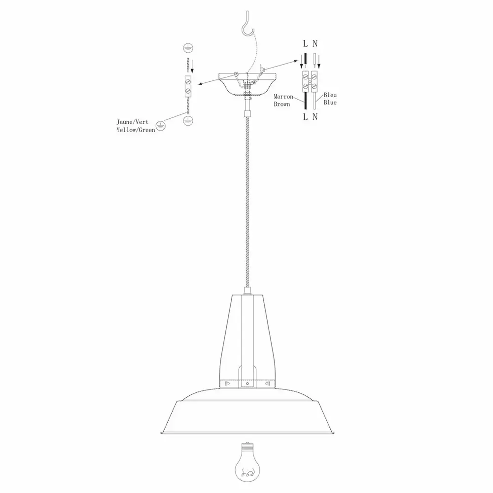 Steinhauer Hanglamp Eden Ø 45 cm creme