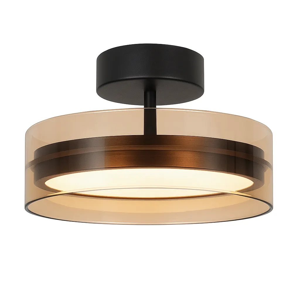 Plafondlamp Enzo Ø 30 cm zwart Highlight P6740.32 - Lamponline