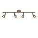 Lucide TIANA - Plafondspot - 4xGU10 (MR16) - Taupe - Essential Lucide TIANA - Plafondspot - 4xGU10 (MR16) - Taupe - Essential