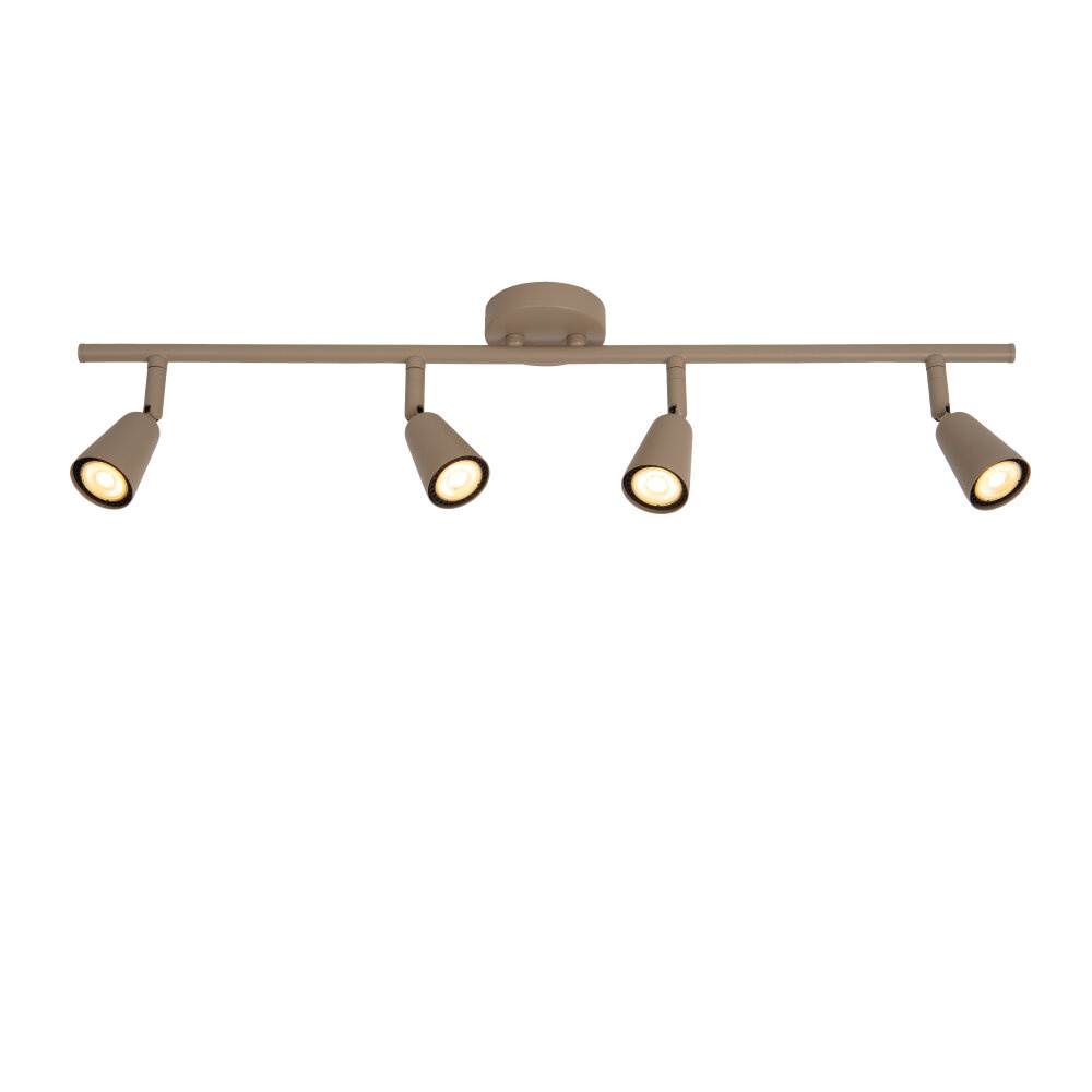 Lucide TIANA - Plafondspot - 4xGU10 (MR16) - Taupe - Essential