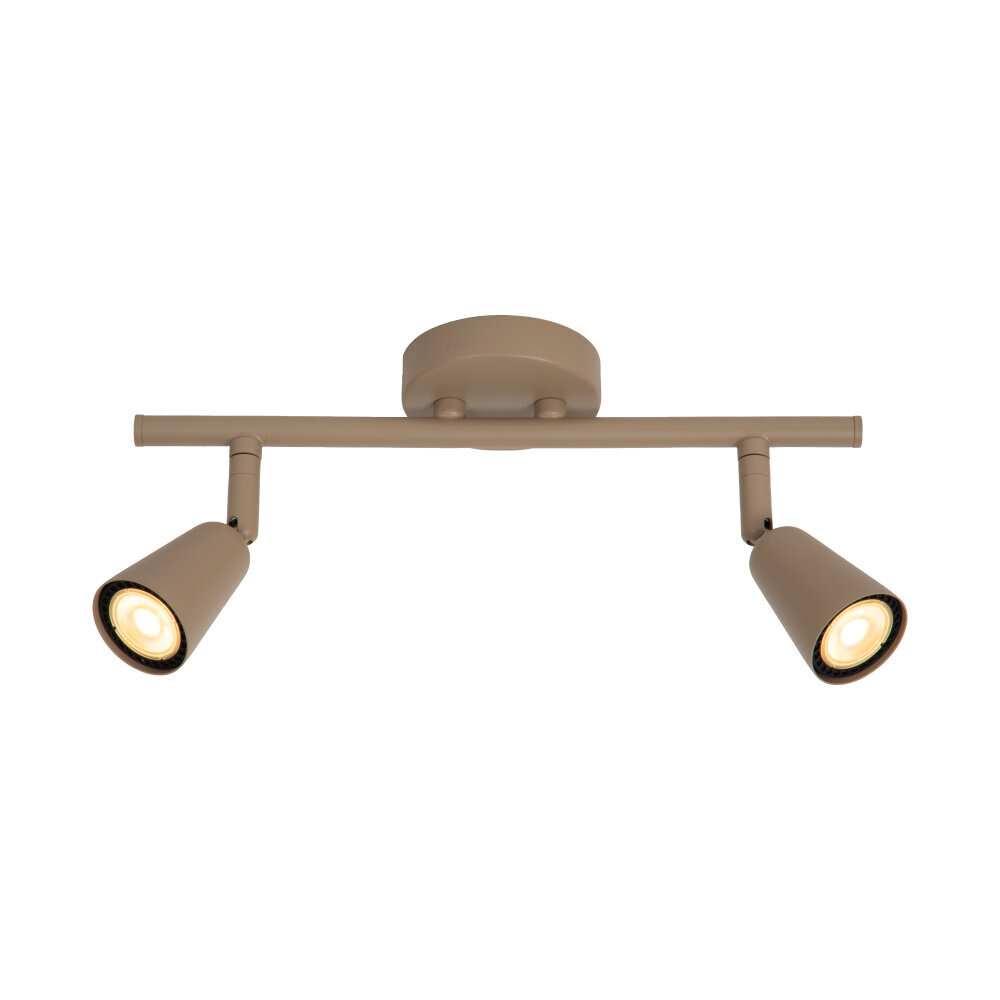 Lucide TIANA - Wandspot / Wandlamp - 2xGU10 (MR16) - Taupe - Essential Lucide TIANA - Wandspot / Wandlamp - 2xGU10 (MR16) - Taupe - Essential