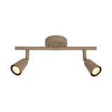 Lucide TIANA - Wandspot / Wandlamp - 2xGU10 (MR16) - Taupe - Essential