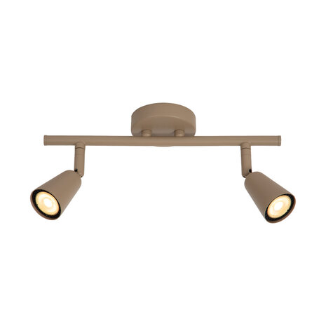 Lucide TIANA - Wandspot / Wandlamp - 2xGU10 - Taupe | Essential