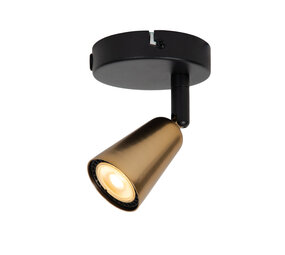 Lucide TIANA - Wandspot / Wandlamp - 1xGU10 (MR16) - Wandlicht of plafonnière - Champagne kleur - Essential Lucide TIANA - Wandspot / Wandlamp - 1xGU10 (MR16) - Wandlicht of plafonnière - Champagne kleur - Essential