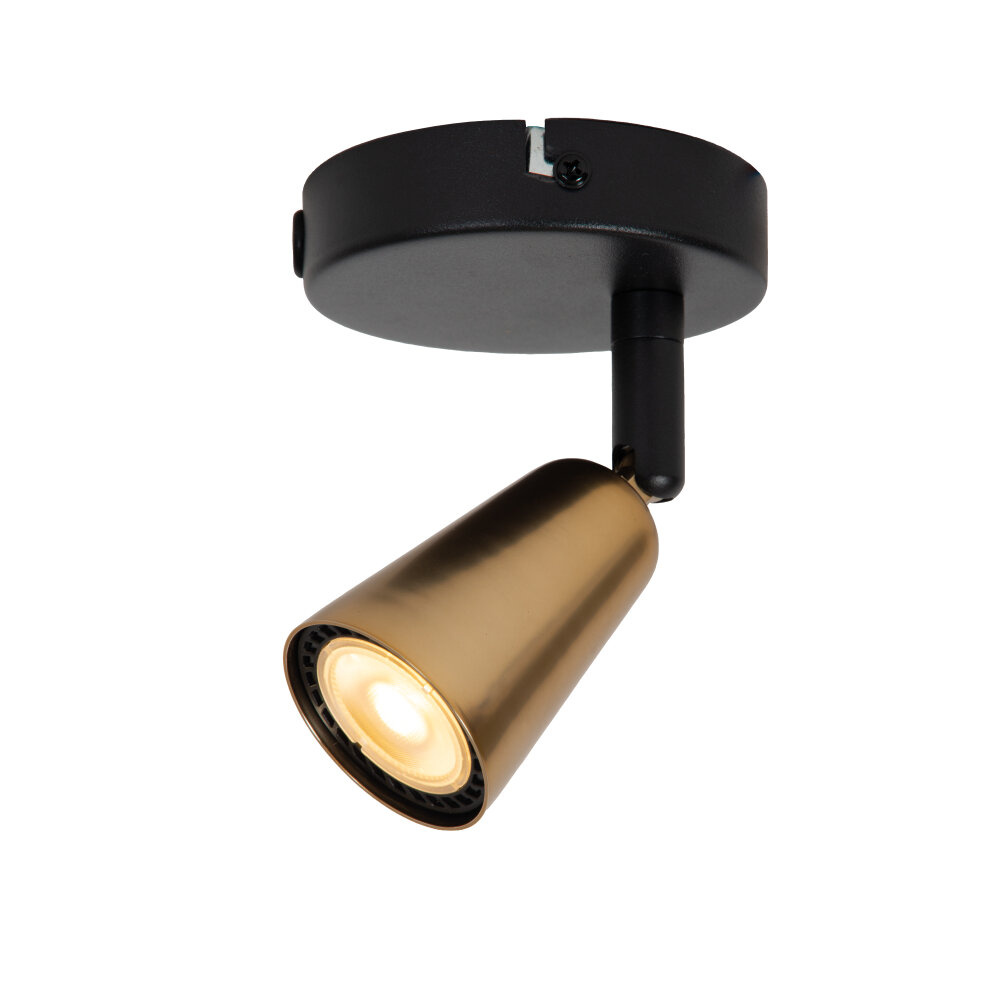 Lucide TIANA - Wandspot / Wandlamp - 1xGU10 (MR16) - Wandlicht of plafonnière - Champagne kleur - Essential