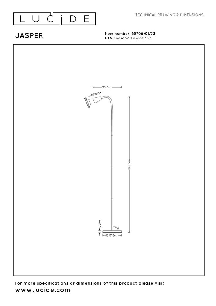 Lucide JASPER - Leeslamp - 1xGU10 (MR16) - Groen - Essential Lucide JASPER - Leeslamp - 1xGU10 (MR16) - Groen - Essential