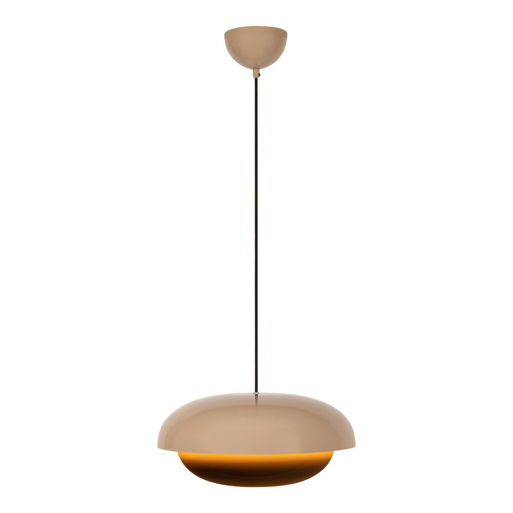 Lucide YOUNES - Hanglamp - Ø 40 cm - 1xE27 - Taupe - Essential