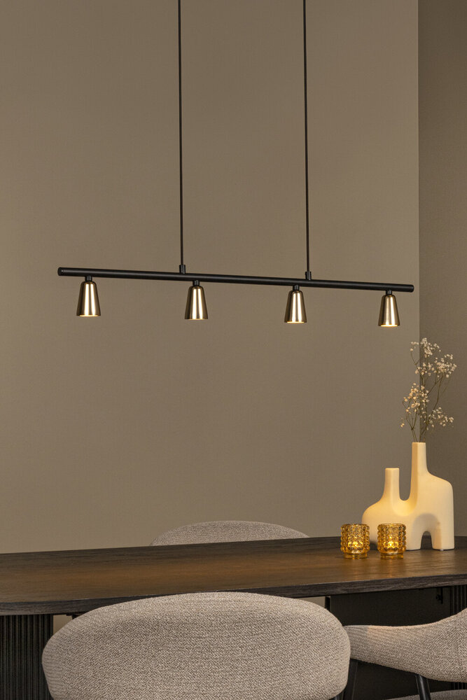 Lucide TIANA - Hanglamp - 4xGU10 - Champagne kleur | Essential Lucide TIANA - Hanglamp - 4xGU10 - Champagne kleur | Essential
