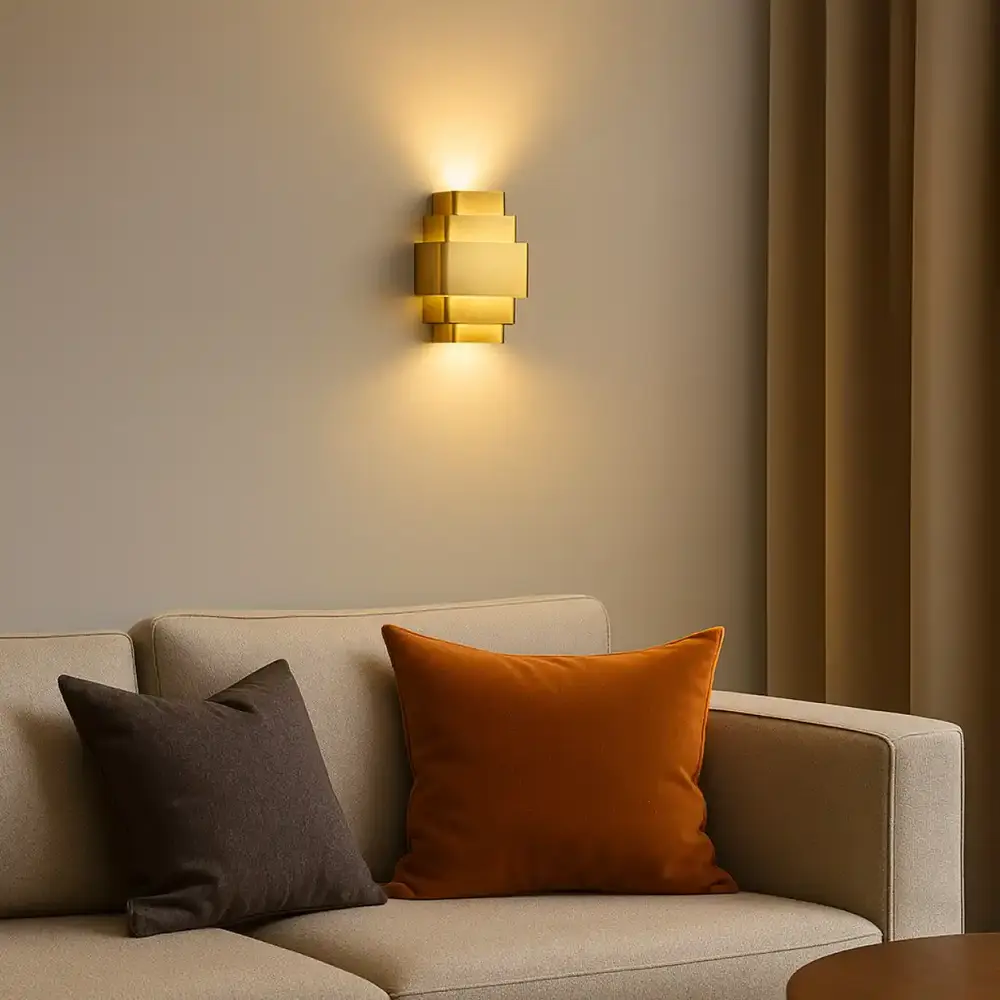 Artdelight Wandlamp Layers B 20 cm brons Artdelight Wandlamp Layers B 20 cm brons