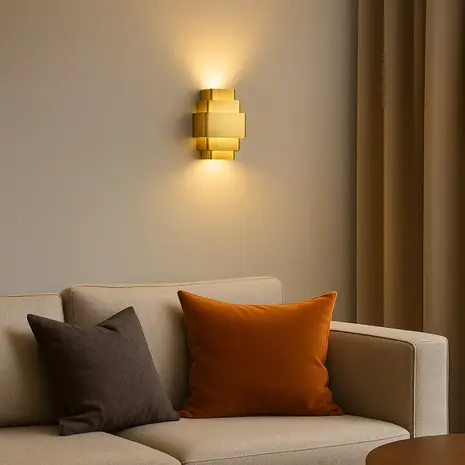 Artdelight Wandlamp Layers B 20 cm brons Artdelight Wandlamp Layers B 20 cm brons