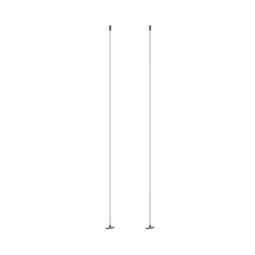 Lucide Premium LINIAL Ophangkabel - 1-fase Railsysteem / Railverlichting - Smart - 48V Track - Mat Zwart Chroom