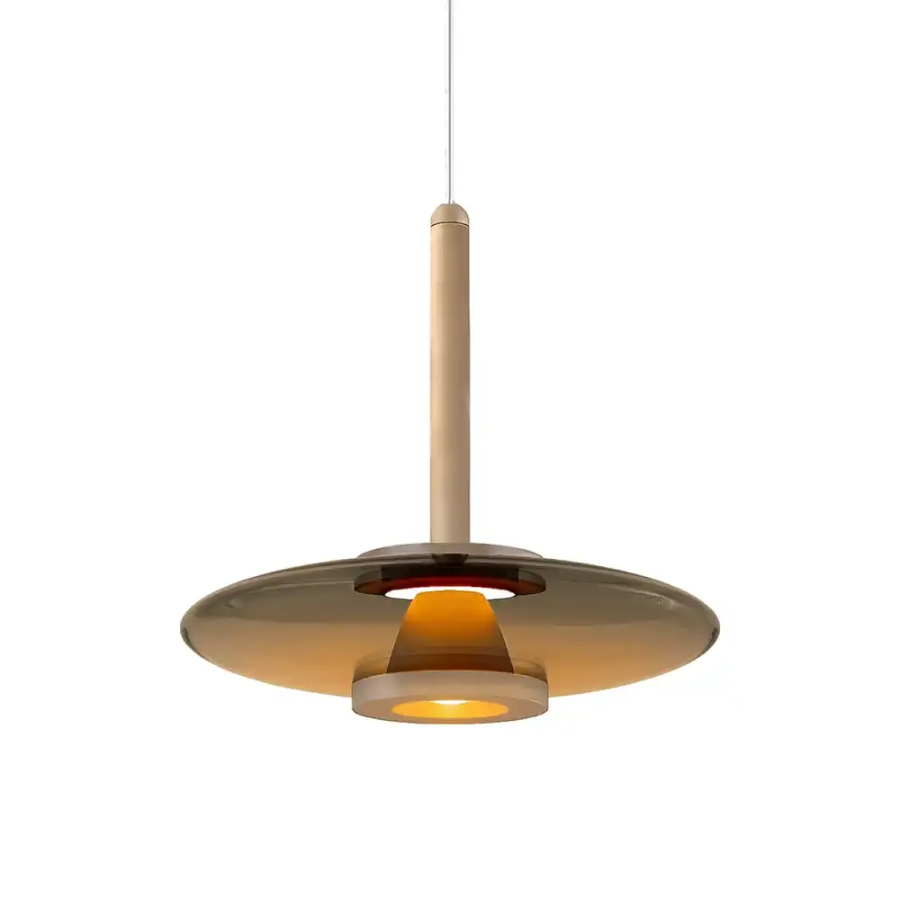 Artdelight Hanglamp Madison 1 lichts Ø 22 cm comfortlift champagne