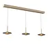 Hanglamp Madison 3 lichts L 130 cm comfortlift champagne