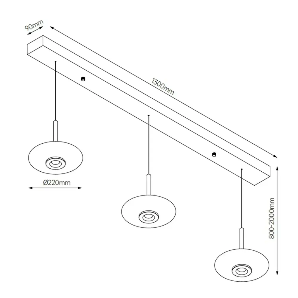 Artdelight Hanglamp Madison 3 lichts L 130 cm comfortlift champagne Artdelight Hanglamp Madison 3 lichts L 130 cm comfortlift champagne