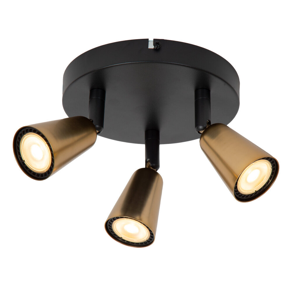 Lucide TIANA - Plafondspot - 3xGU10 (MR16) - Champagne kleur - Essential Lucide TIANA - Plafondspot - 3xGU10 (MR16) - Champagne kleur - Essential