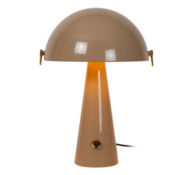 Lucide BARONE - Tafellamp - Ø 38 cm - 1xE27 - Taupe | Vibes