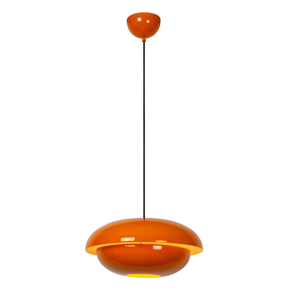 Lucide YOUNES - Hanglamp - Ø 40 cm - 1xE27 - Oranje - Essential
