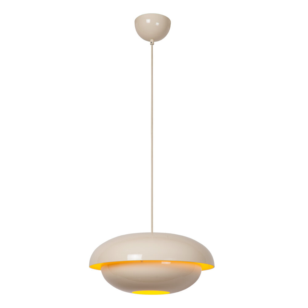 Lucide YOUNES - Hanglamp - Ø 40 cm - 1xE27 - Beige - Essential