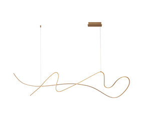 Lucide LAMBADA - Hanglamp - LED Dimb. - 1x47W 2700K - Champagne kleur | Premium Lucide LAMBADA - Hanglamp - LED Dimb. - 1x47W 2700K - Champagne kleur | Premium