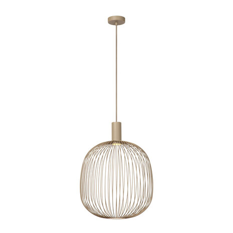 Lucide ESTEREL - Hanglamp - Ø 40 cm - 1xGU10 (MR16) - Taupe - Essential