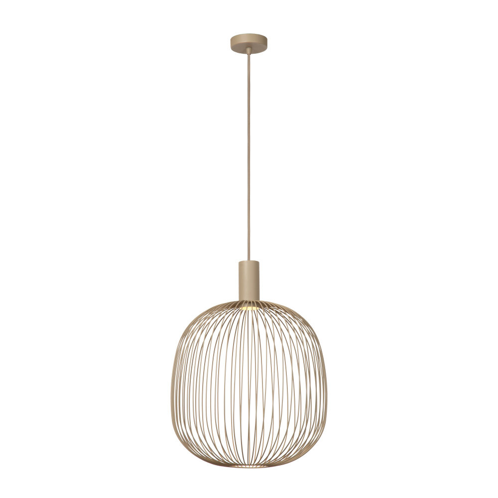 Lucide ESTEREL - Hanglamp - Ø 40 cm - 1xGU10 (MR16) - Taupe - Essential