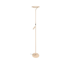 Lucide CELESTE - Vloerlamp - Ø 28 cm - LED Dimb. - 2700K - Taupe | Essential