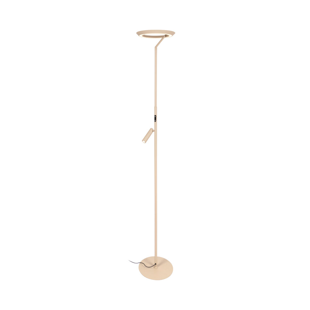 Lucide CELESTE - Vloerlamp - Ø 28 cm - LED Dimb. - 2700K - Taupe - Essential
