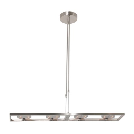 Steinhauer Hanglamp Soleil 4 lichts 2e kans- L 90 cm mat chroom