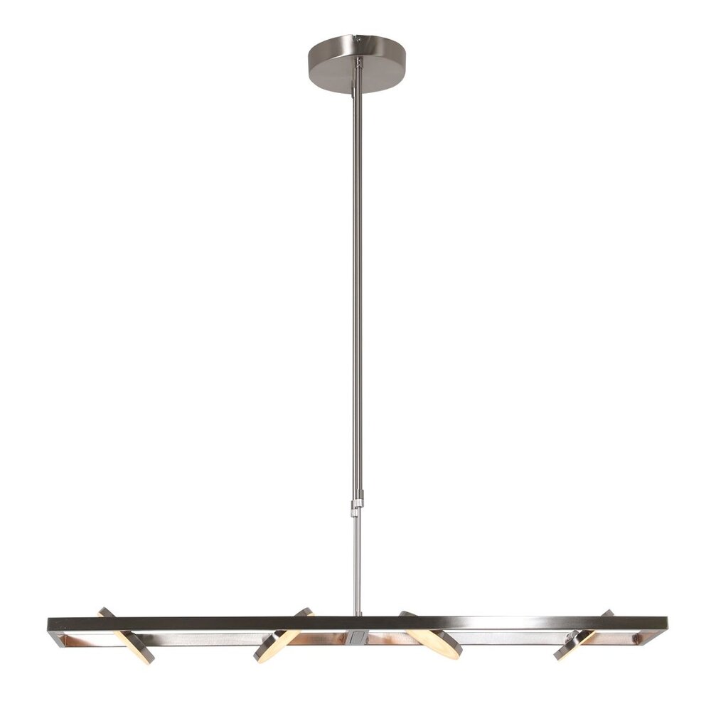 Steinhauer Hanglamp Soleil 4 lichts 2e kans- L 90 cm mat chroom