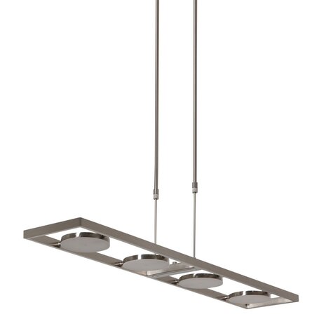 Steinhauer Hanglamp Soleil 4 lichts 2e kans- L 90 cm mat chroom