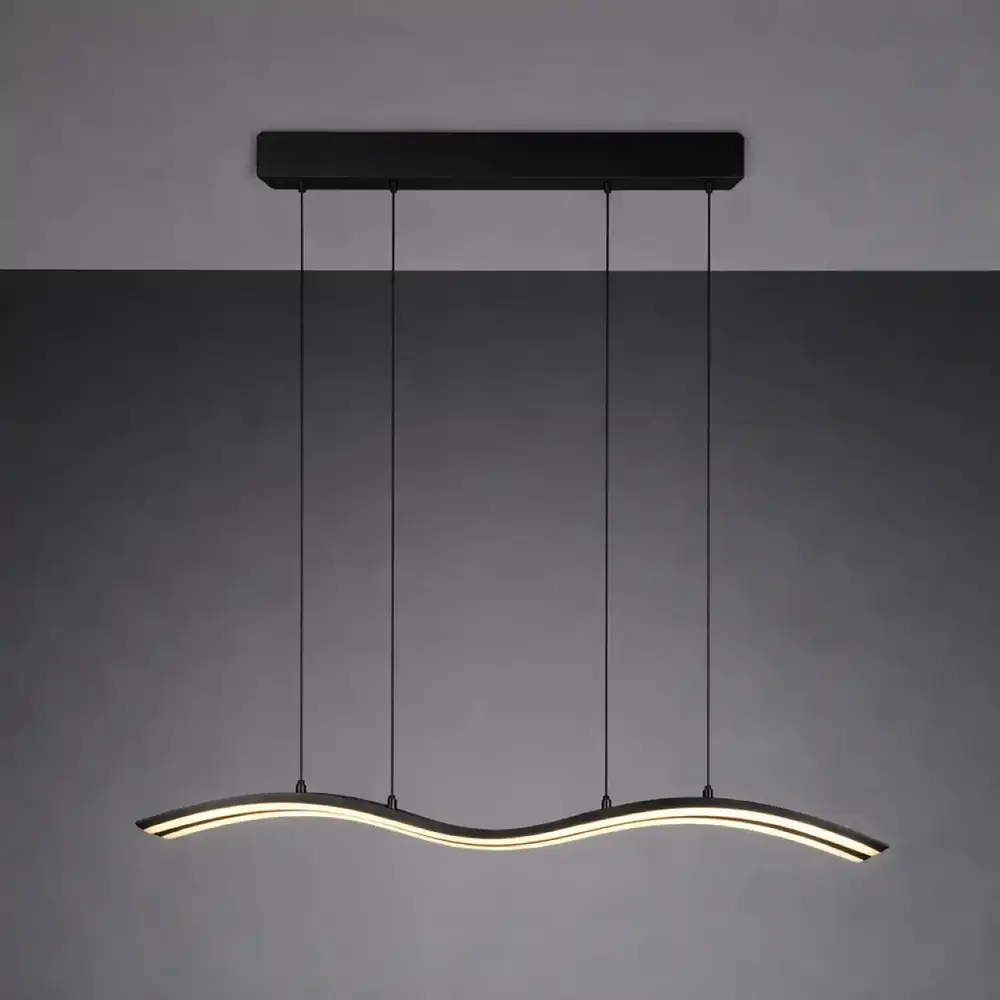 TRIO Select Hanglamp Spider e.move L 130 cm zwart