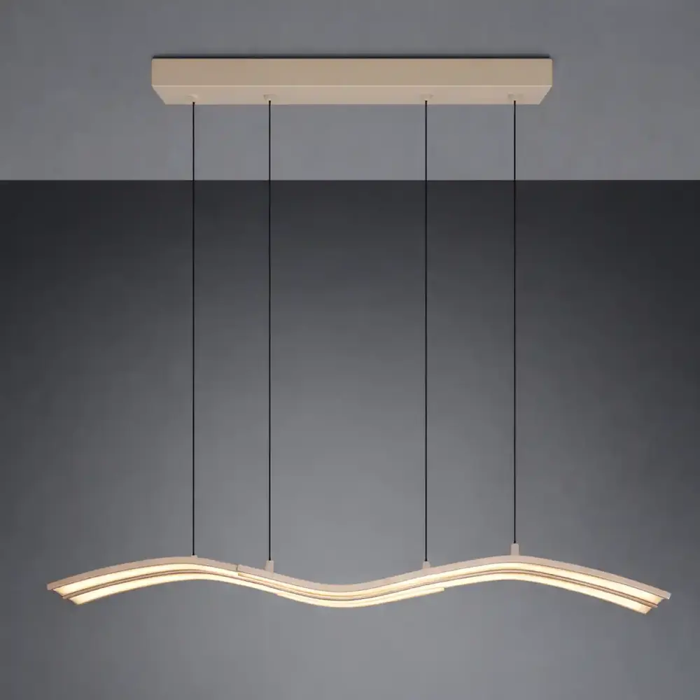 TRIO Select Hanglamp Spider e.move L 130 cm beige