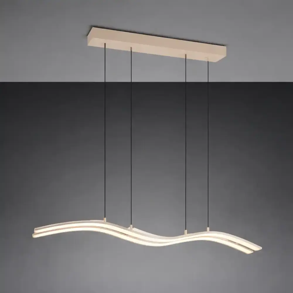 TRIO Select Hanglamp Spider e.move L 130 cm beige