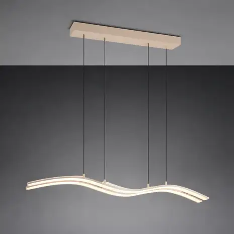 TRIO Select Hanglamp Spider e.move L 130 cm beige