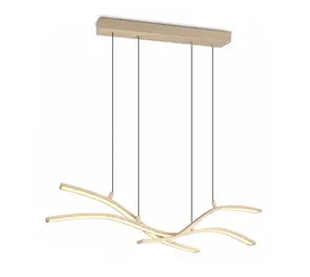 TRIO Select Hanglamp Spider e.move L 130 cm beige