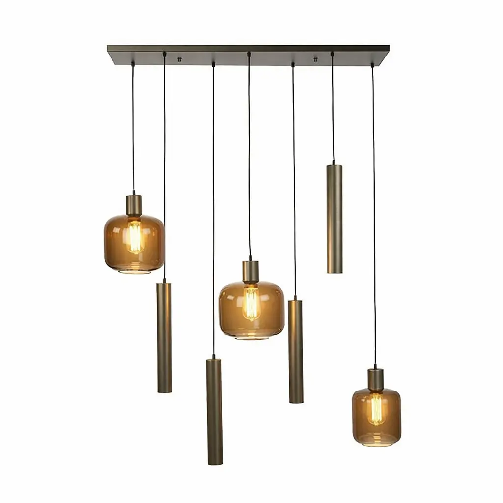 Ylumen Hanglamp Bronza 4+3 lichts L 105 cm brons