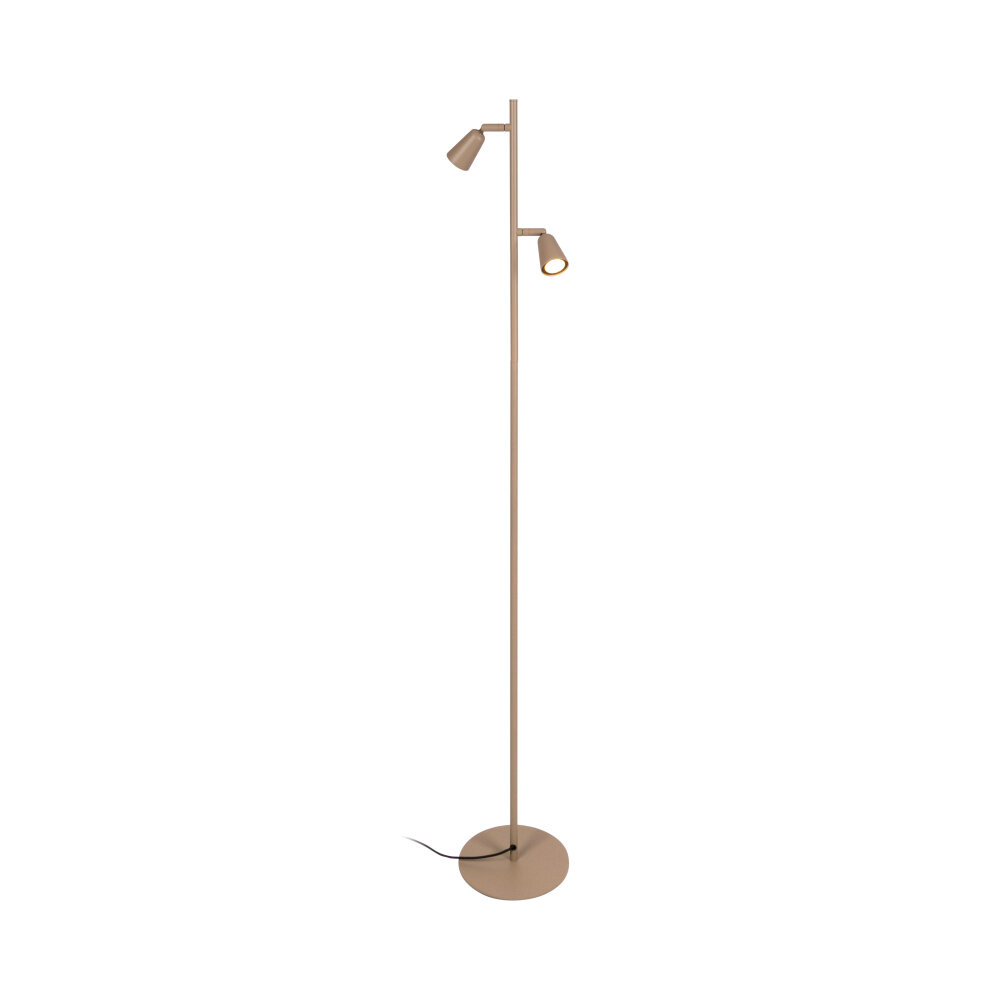 Lucide TIANA - Vloerlamp - 2xGU10 (MR16) - Taupe - Essential