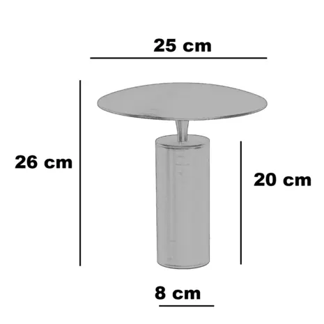 Expo Trading Tafellamp Jess Ø 25cm creme