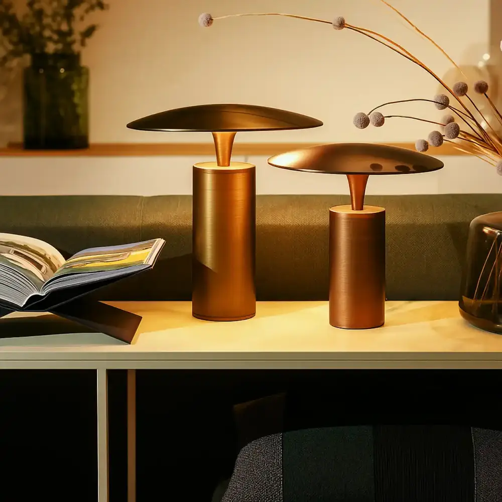 Expo Trading ETH Tafellamp Jess Ø 30 cm Brons