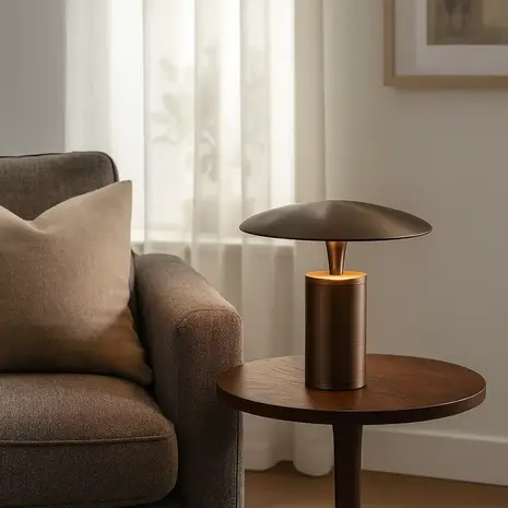 Expo Trading ETH Tafellamp Jess Ø 30 cm Brons