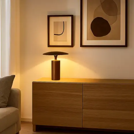 Expo Trading ETH Tafellamp Jess Ø 30 cm Brons