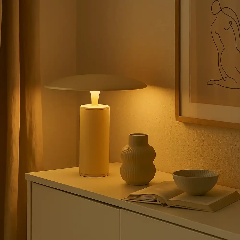 Expo Trading Tafellamp Jess Ø 30 cm beige