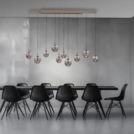 Neuhaus PURE Hanglamp E-Infinity 10 lichts L 100-198 cm champagne