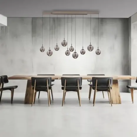 Neuhaus PURE Hanglamp E-Infinity 10 lichts L 100-198 cm champagne