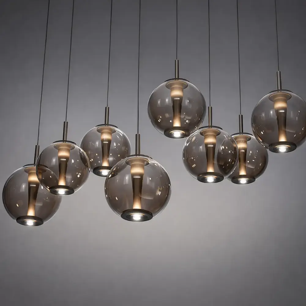 Neuhaus PURE Hanglamp E-Infinity 10 lichts L 100-198 cm champagne